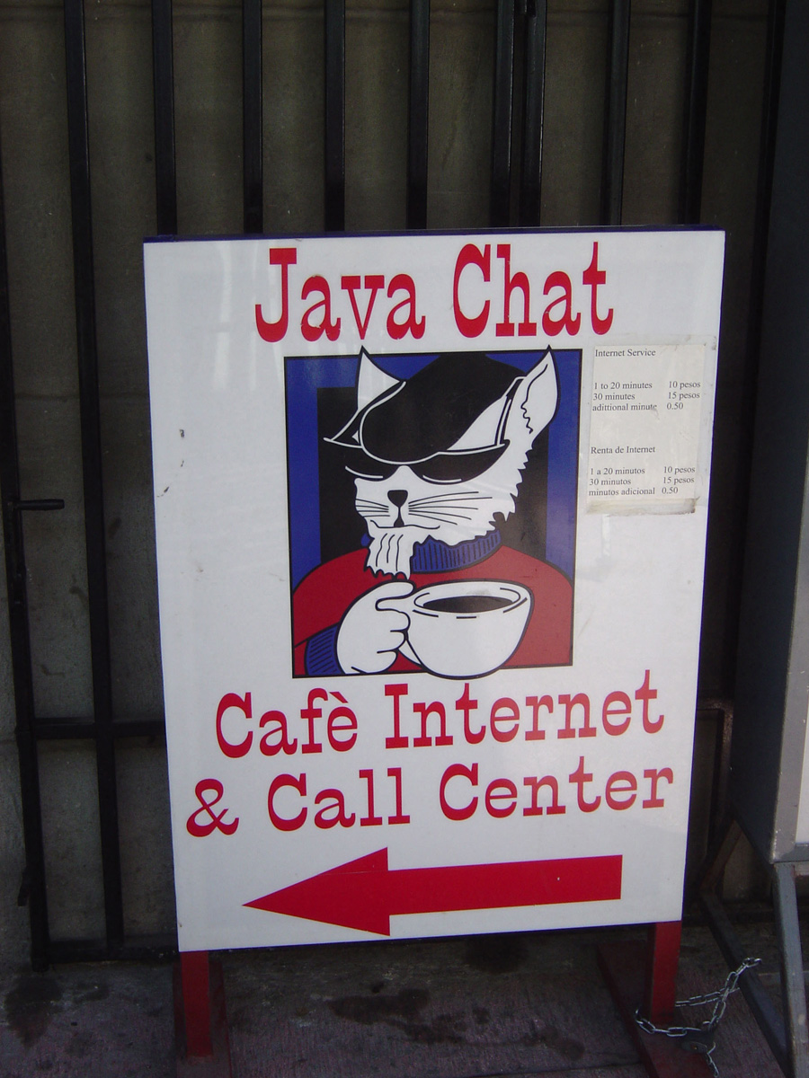 Mexico City, Java Chart Internet Cafe