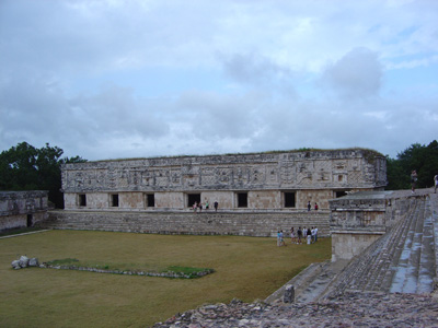 Nunnery interior, looking West, Uxmal, Mexico 2004