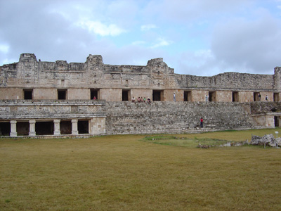 Nunnery interior, looking north, Uxmal, Mexico 2004
