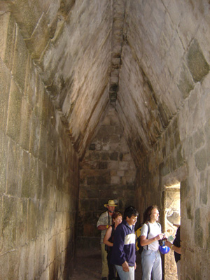 Castillo interior, on top., Chichen Itza, Mexico 2004