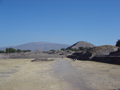 View from South end of Avenue of the Dead, Teotihuacan, Mexico 2004