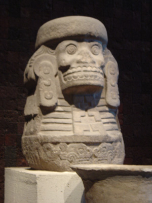 Aztec idol, Museum of Anthropology, Mexico 2004