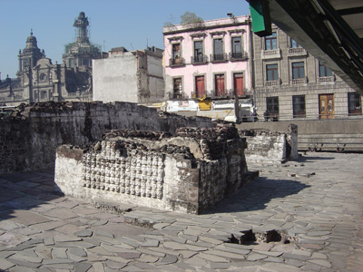 Platform of Skulls, Templo Mayor, Mexico 2004