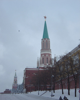 Red Square: looking towards Lenin Mausoleum, Moscow 2005