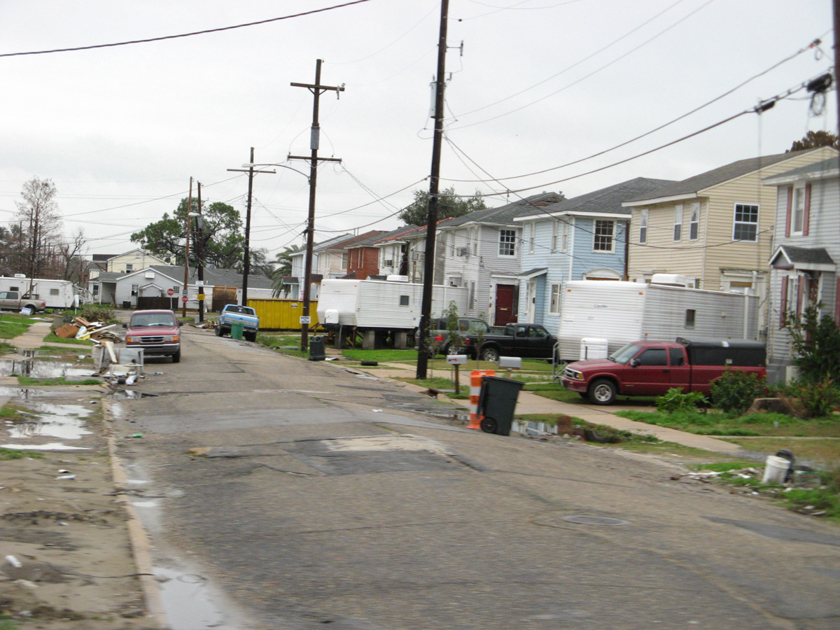 Katrina Tour, Katrina Tour Note FEMA trailers.
