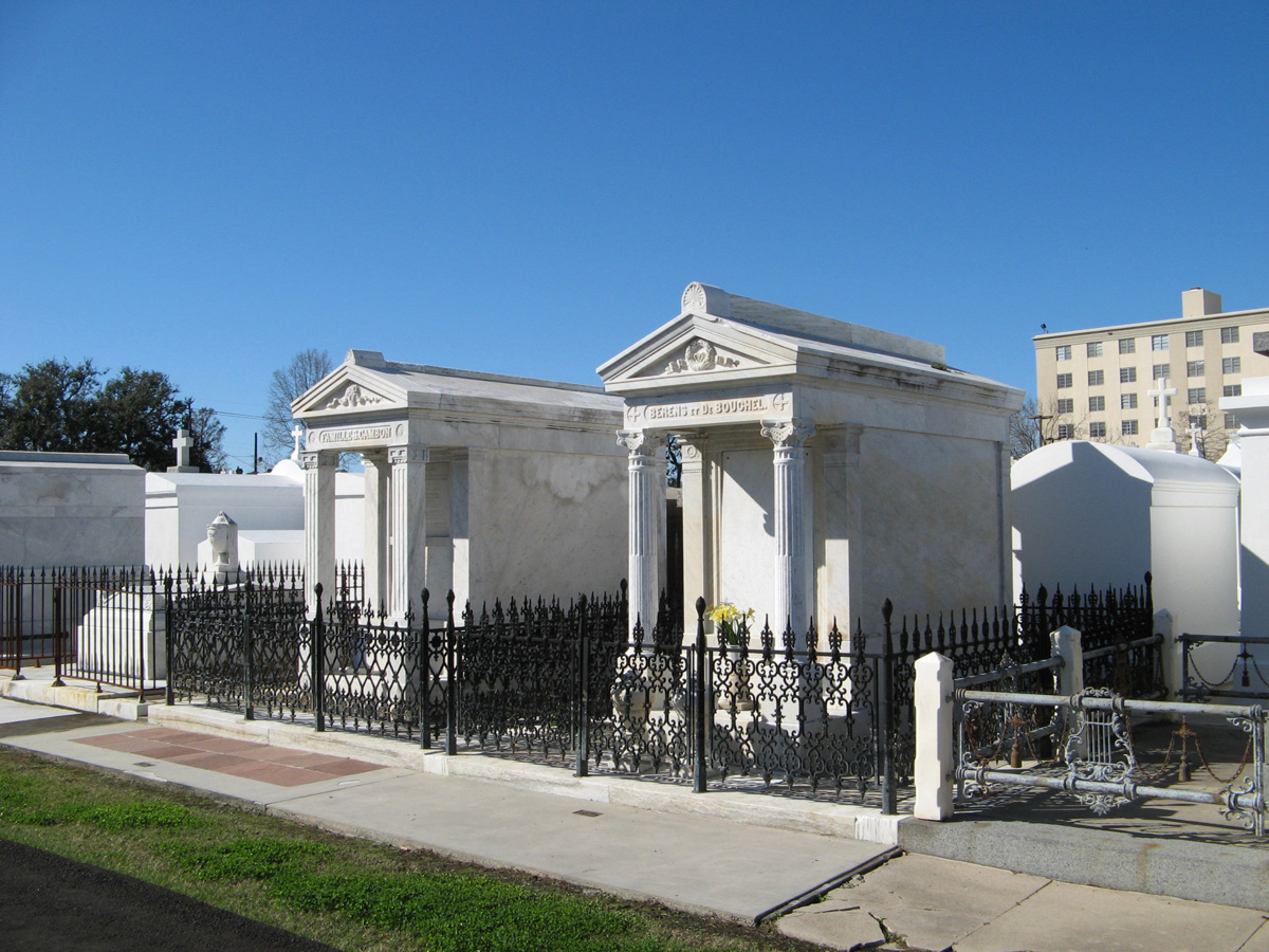 Cities of the Dead, St Louis Cemetery #3 The up-market district.  They also have "perpetual care" markers.