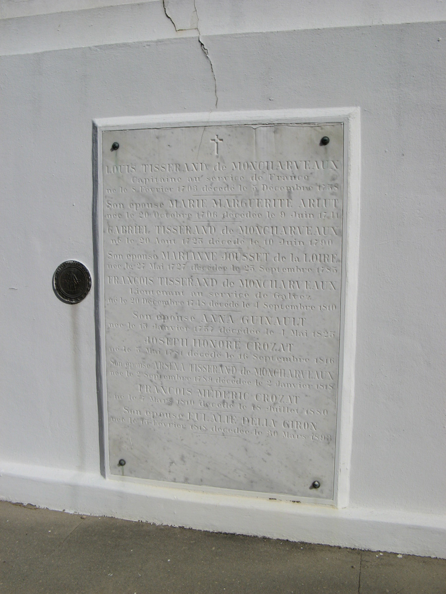 Cities of the Dead, Tomb with bodies from 1741 Some moved from earlier St Peters cemetery.