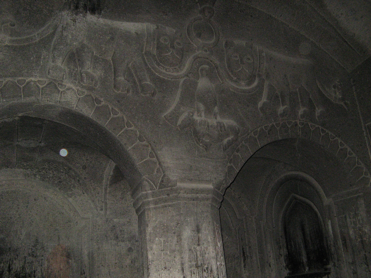 Armenia 2007, Armenia: Geghard Monastery Rock cut chamber