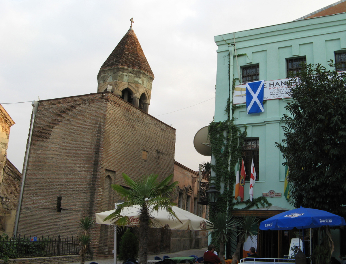 Georgia 2007, Tbilisi: Anchiskhati Church + Saltire