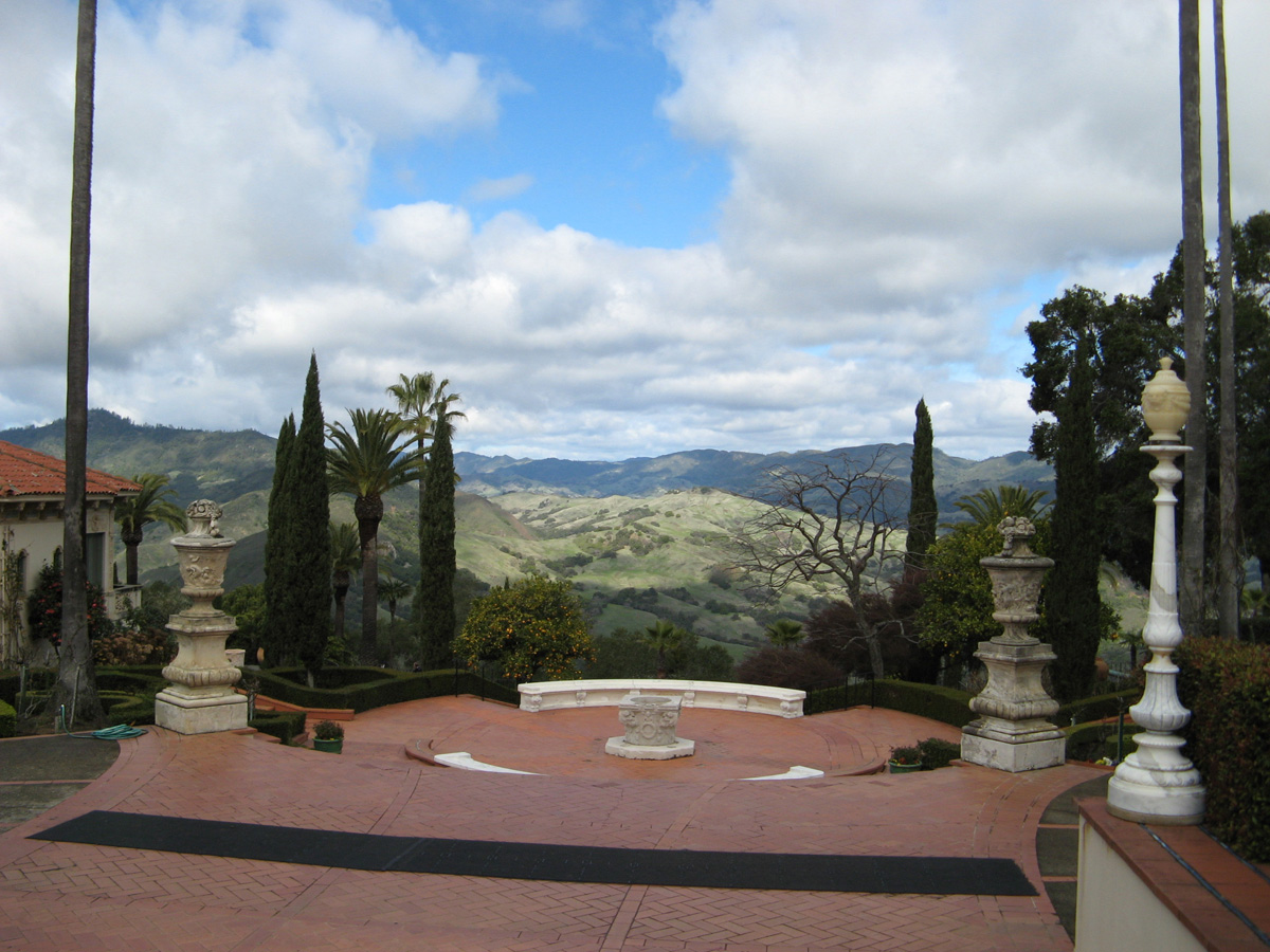 Hearst Castle, San Simeon, View, all of Hearst land.
