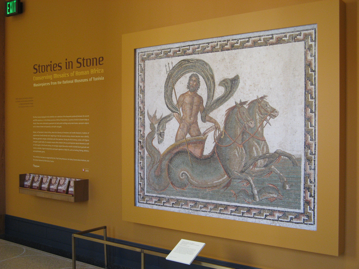 Getty Villa, Stories in Stone: Mosiacs from Tunisia <small>(Photo were forbidden inside exhibit.)</small>