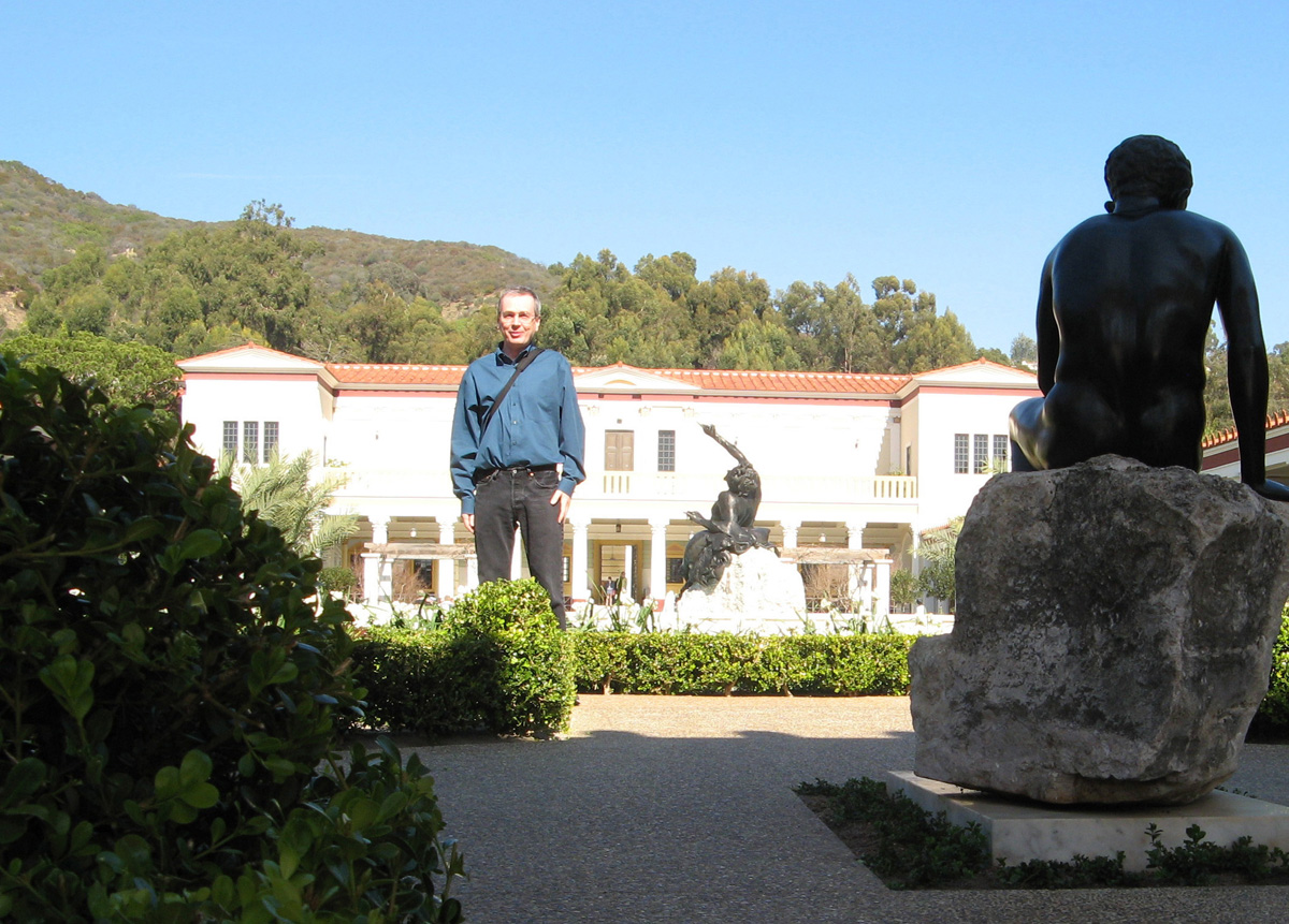 Getty Villa, Scotsman in Outer Peristyle