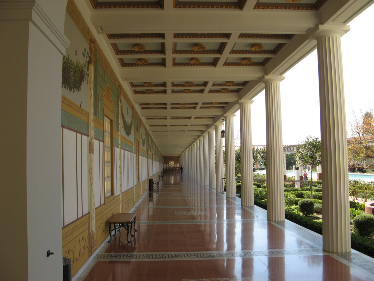 Getty Villa, East Side of Outer Peristyle