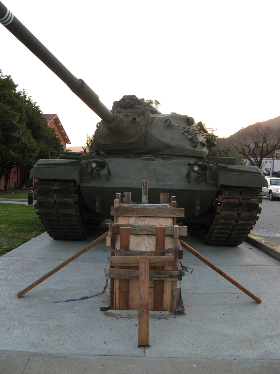 San Luis Obispo, Tank + Small Altar Later, the natives started building a small altar.