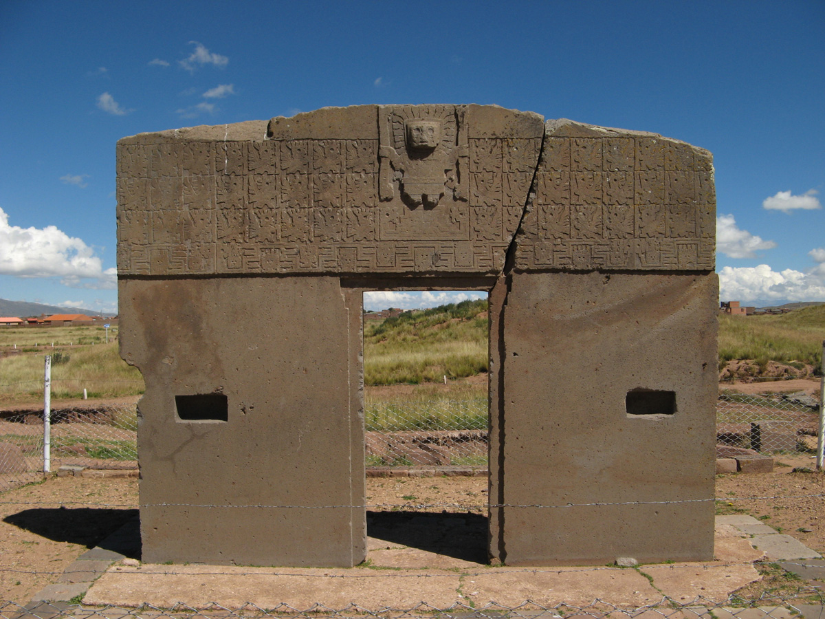 La Paz, Tiwanaku: Gateway of the Sun Just big enough to step through.
