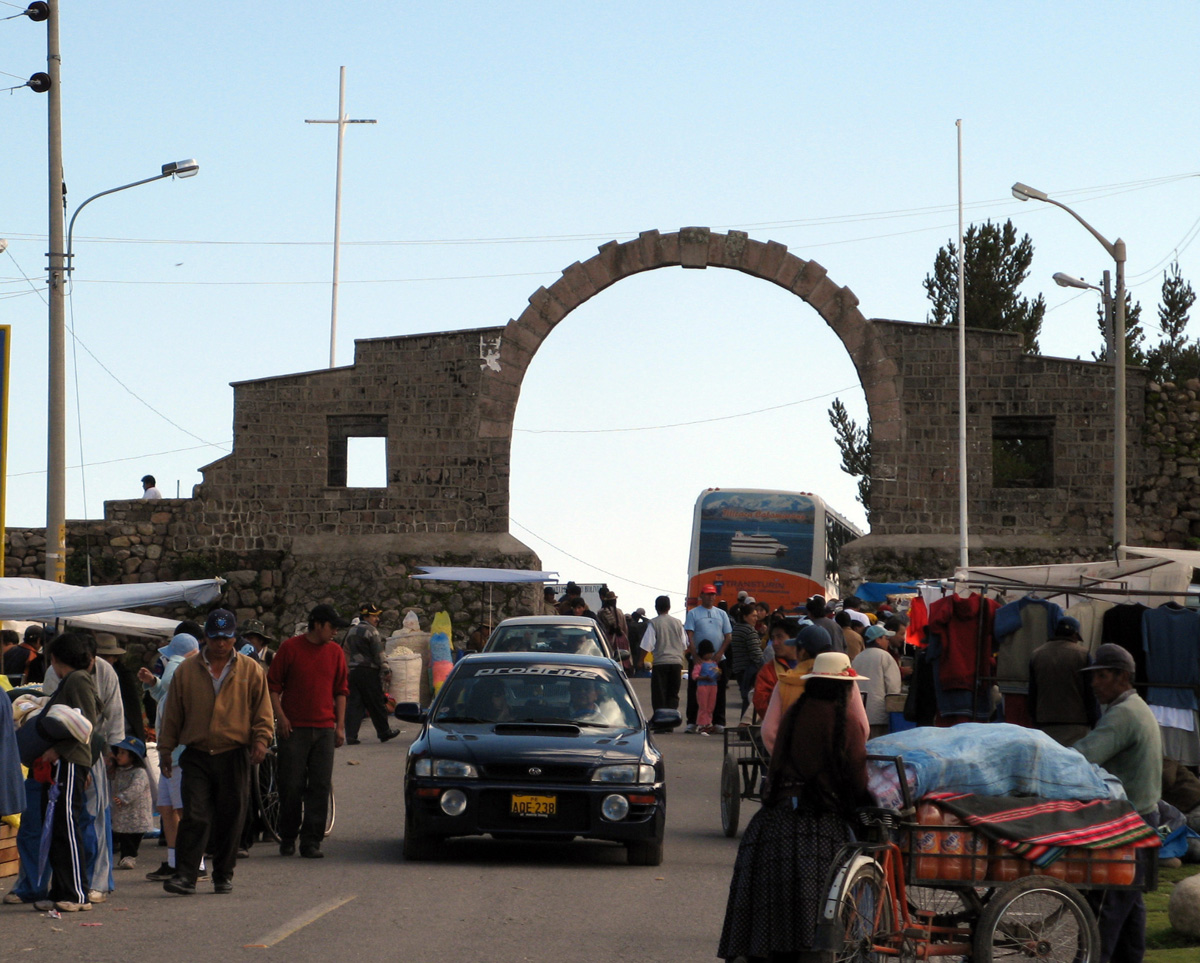 Puno, The Bolivian Border From Peru, near Copacabanca.