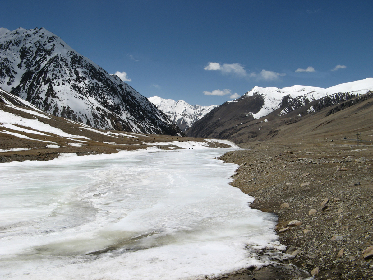 Khunjerab to Islamabad, Frozen Stream