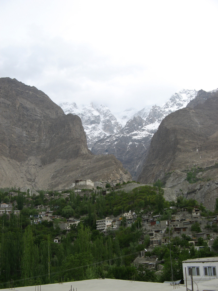 Khunjerab to Islamabad, Karimabad With fort in mid-distance.