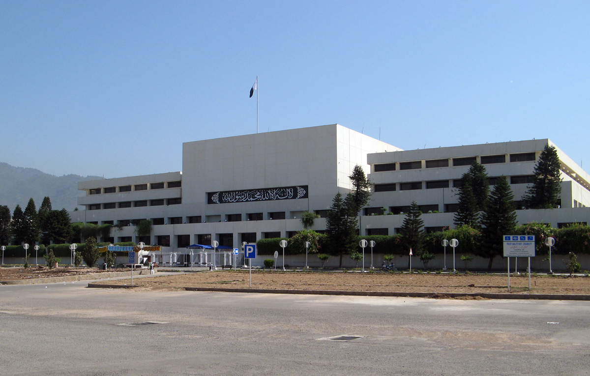 Islamabad & Rawalpindi, National Assembly Well protected with barbed wire, steel fence and guards.