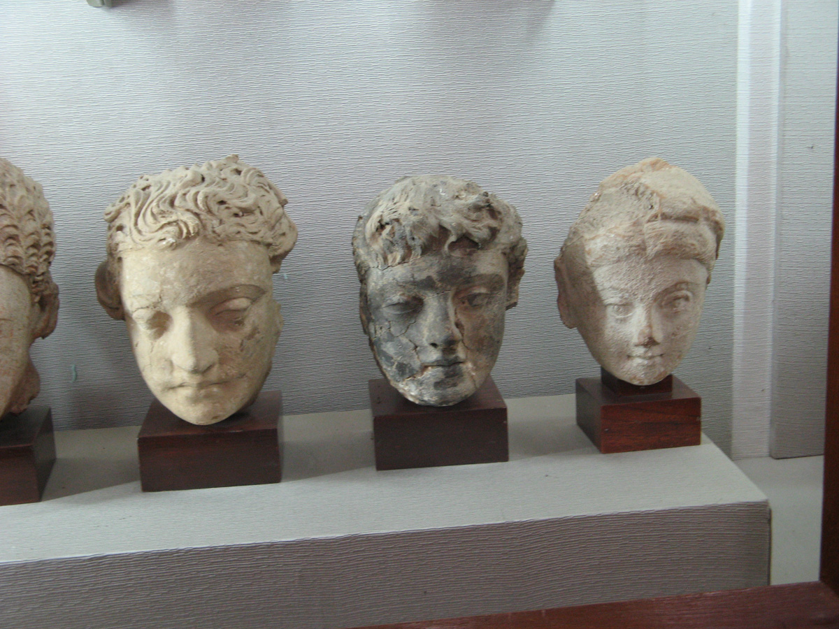 Taxila, Taxila Museum Heads with Greek features.
