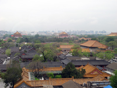 Forbidden City From the Grand Hotel Beijing, Shanghai-Beijing 2008
