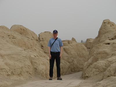 Scotsman At Jiaohe, Around Turpan, Xinjiang 2008