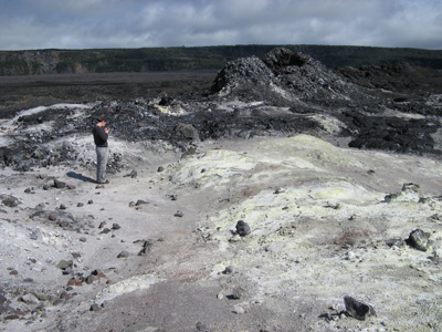 Inside Kilauea caldera, Hawaii 2008