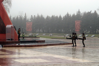 WWII Memorial - Changing the Guard, Chisinau, Moldova 2008