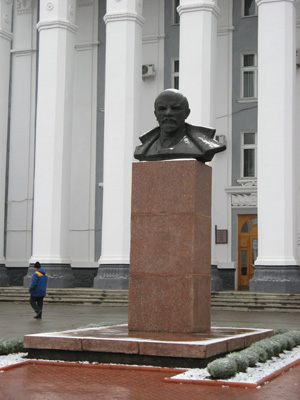 Lenin Bust Outside the House of the Soviets, Tiraspol, Moldova 2008