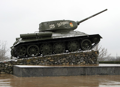 Heroic Soviet Tank, Tiraspol, Moldova 2008
