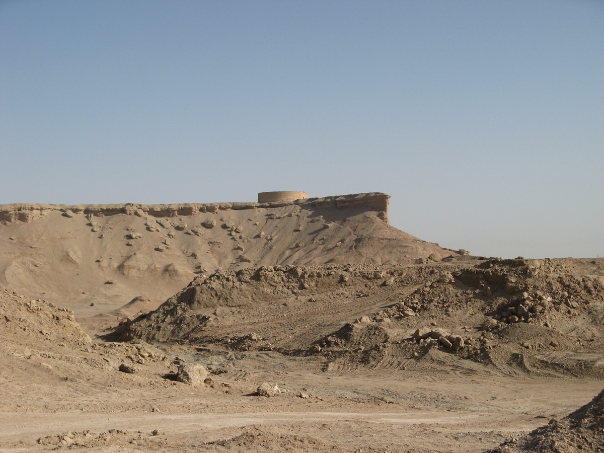 Yazd, "Tower of Silence" Atop natural cliff.