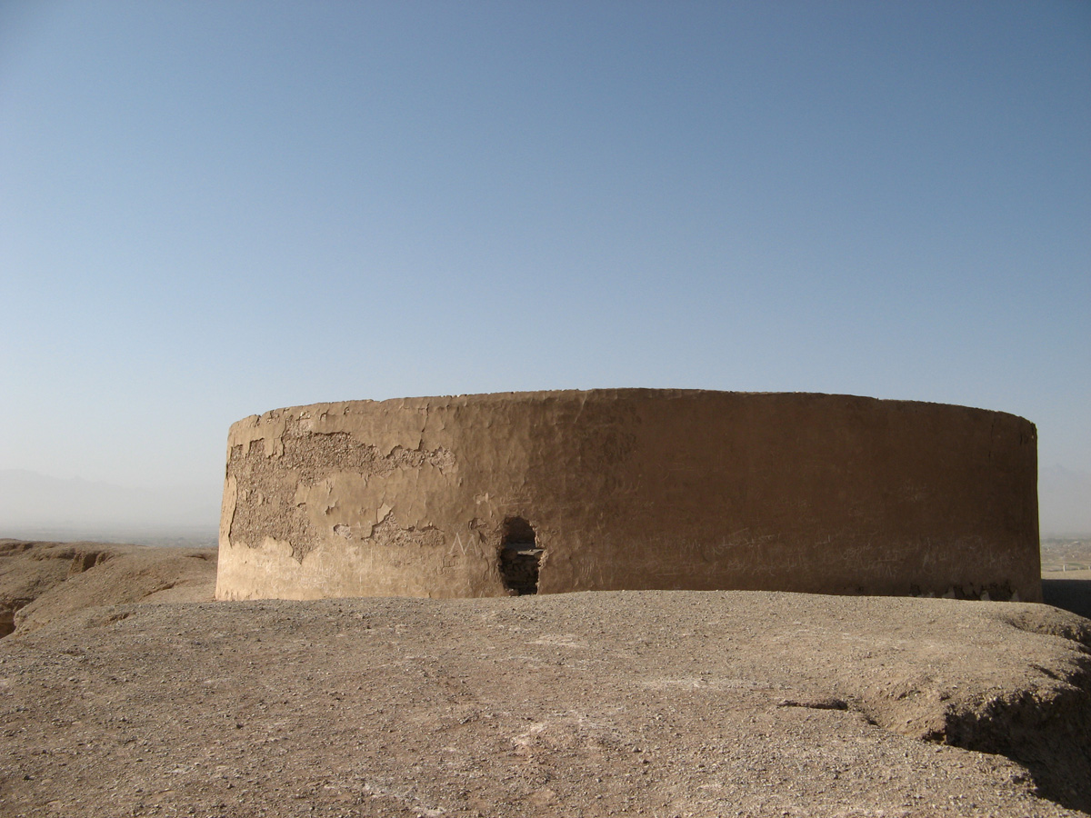 Yazd, "Tower of Silence" About 15-20 ft tall.