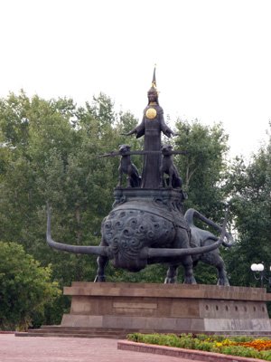 Mysterious Statue, Astana, Kazakhstan 2008
