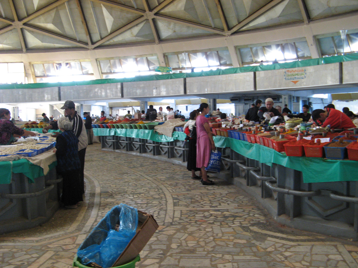 Tashkent, Modern Domed Market In Chorsu Bazaar.