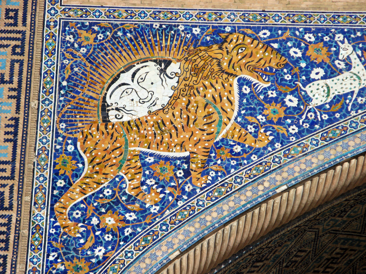 Samarkand, Sher-Dor Medressa The Lion Medressa
