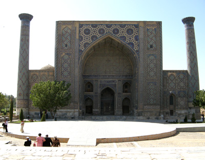 Ulugbek Medressa (Registan West.  ~1420), Samarkand, Uzbekistan 2008