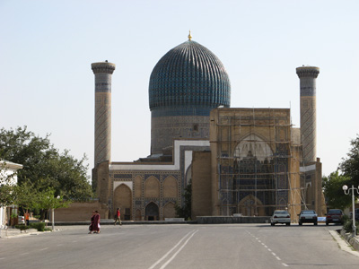 Guri Amir Mausoleum Tamerlane's Mausoleum.  ~1414, Samarkand, Uzbekistan 2008