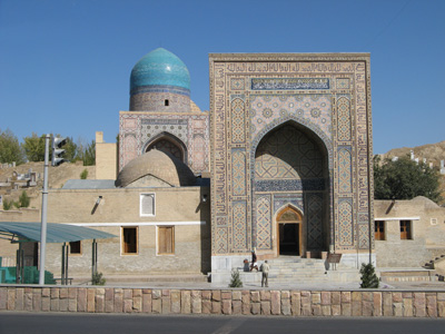 Shah-i Zinda Avenue of Mausoleums, entrance., Samarkand, Uzbekistan 2008