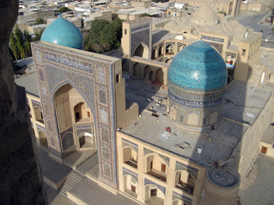 Mir-i-Arab Medressa (from Kalon minaret), Bukhara, Uzbekistan 2008