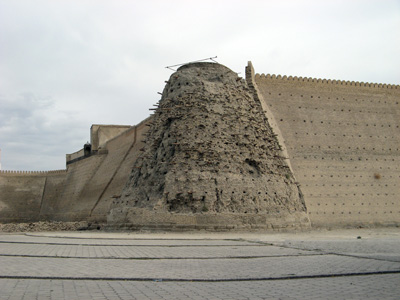 The Ark.  Unrestored corner., Bukhara, Uzbekistan 2008