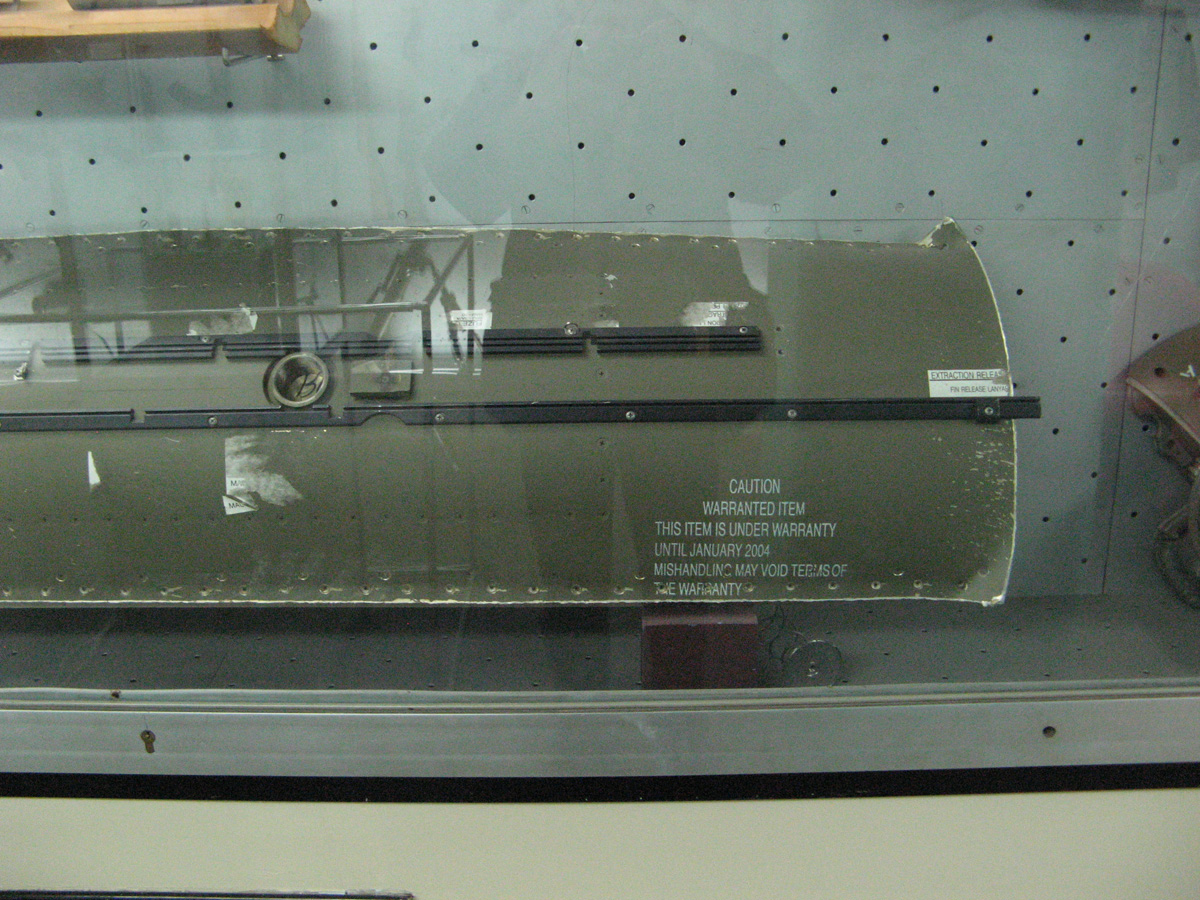 Belgrade, NATO bomb casing "Under warranty until 2004"