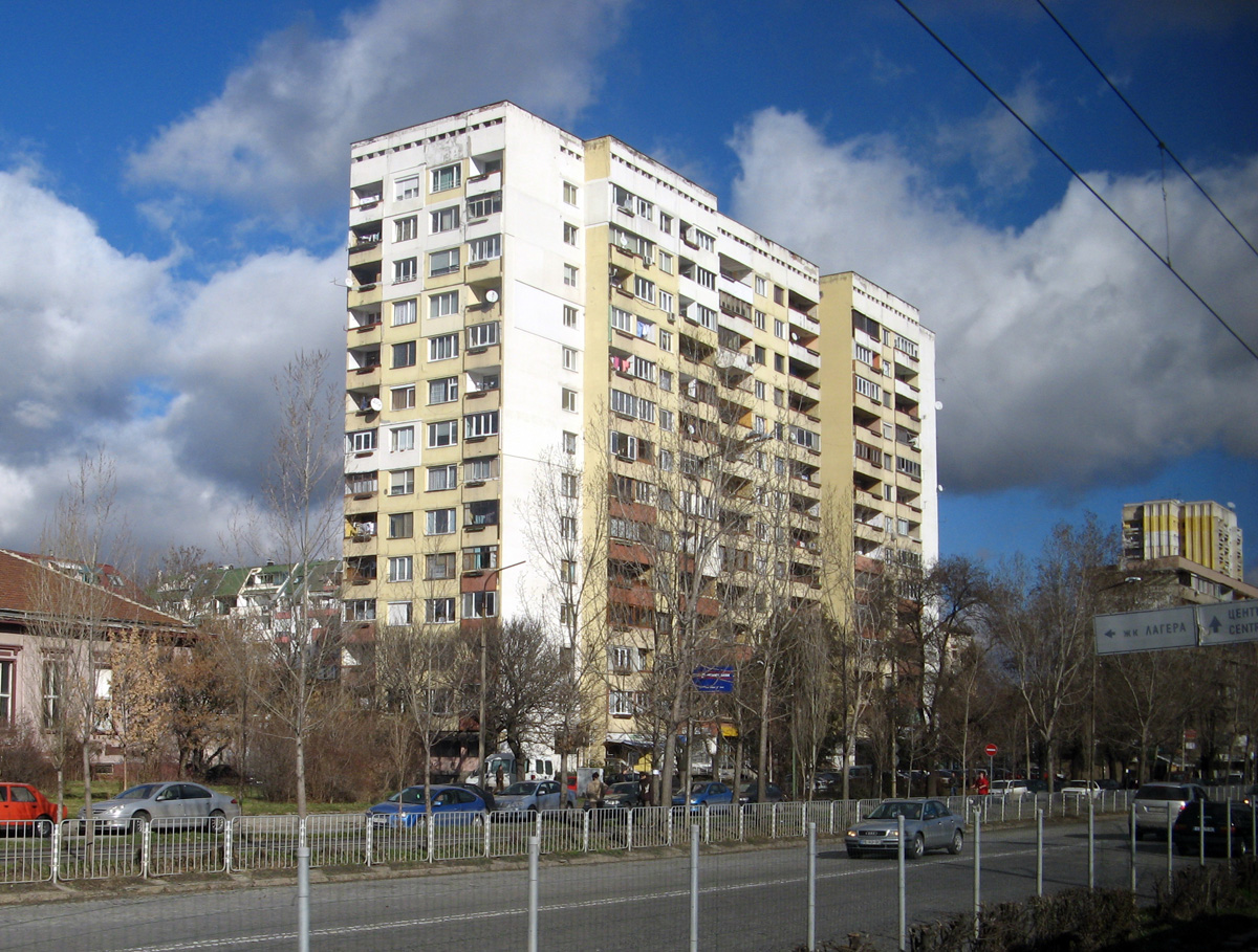 Sofia, Classsic Soviet-era apartment block