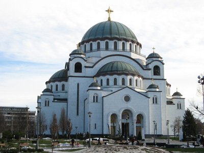 Sveta Sava cathedral (new) "The largest Orthodox church in, Belgrade, 2009 Balkans