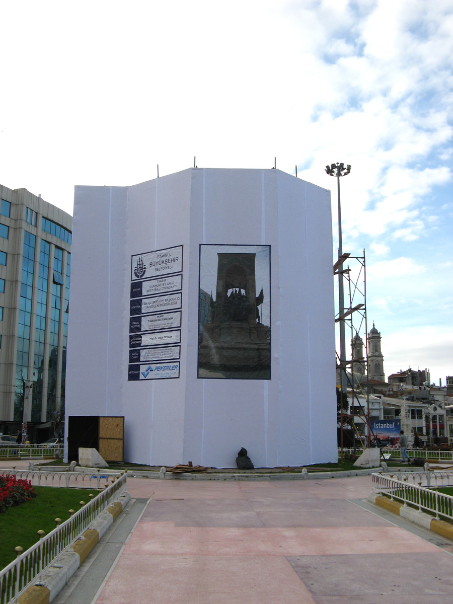 Others, Shielded Ataturk, Taksim Square (Protection from New Years revellers?)