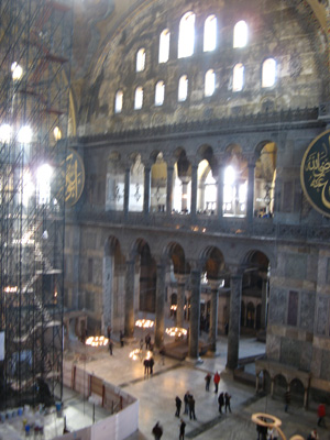 Giant interior, Hagia Sophia, Istanbul 2009