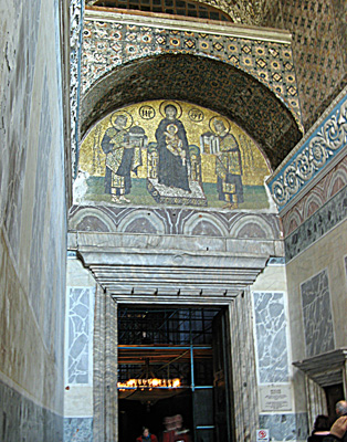 Justinian + M&C + Constantine (10th c.), Hagia Sophia, Istanbul 2009