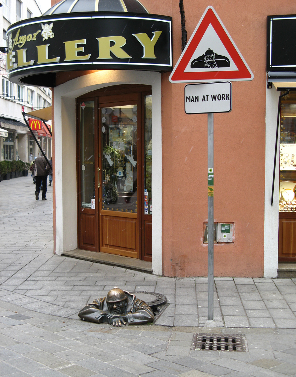 Bratislava, "Man at Work"