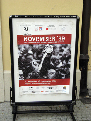 November '89 Exhibition at Bratislava Castle, 2009 Middle Europe