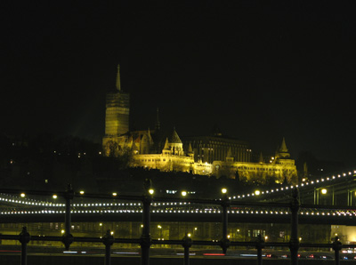 Buda: Castle at Night, Budapest, 2009 Middle Europe