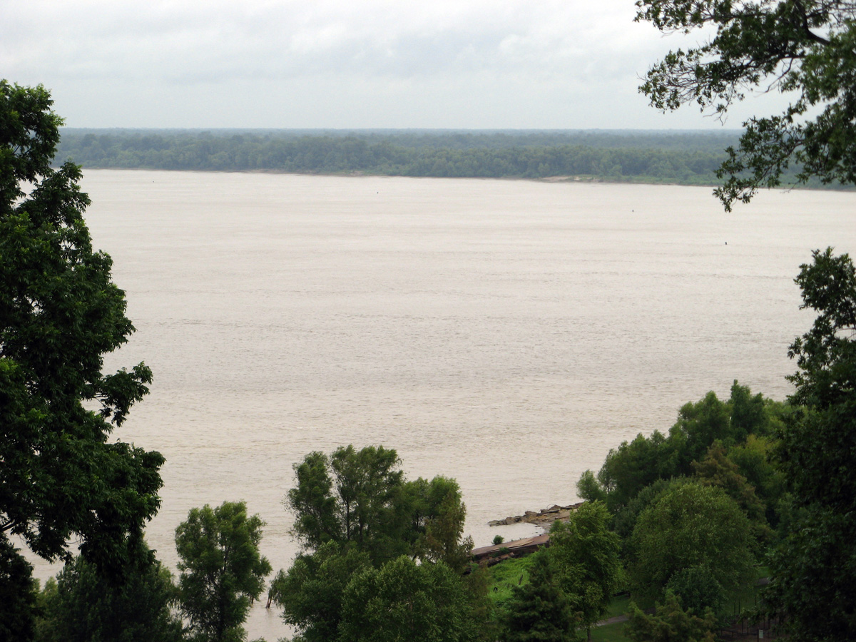 Vicksburg, The Mighty Mississippi Just South of Vicksburg